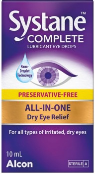 Systane+Complete+Preservative-Free+Lubricant+Eye+Drops+10mL