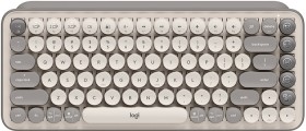 Logitech-POP-Keys-Wireless-Keyboard-Mist-Sand on sale