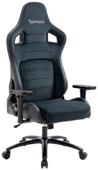 Typhoon-Viper-XL-Gaming-Chair-Fabric-Black on sale