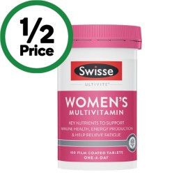 Swisse+Ultivite+Women%26rsquo%3Bs+Multivitamin+Tablets+Pk+100%7E