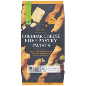 Woolworths+Cheddar+Cheese+Puff+Pastry+Twist+Crackers+150g