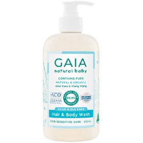 GAIA+Natural+Baby+Hair+%26amp%3B+Body+Wash+500ml