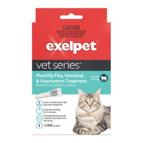 Exelpet+Vet+Series+Flea%2C+Intestinal+%26amp%3B+Heartworm+Treatment+Cats+Pk+1