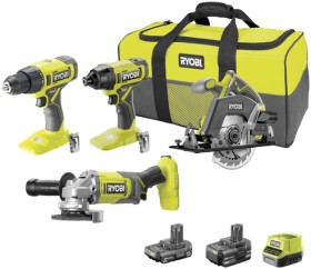 Ryobi+18V+One%2B+4%E2%80%91Piece+Kit