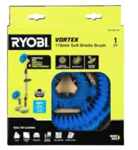 Ryobi+178mm+Soft+Bristle+Power+Scrubber+Brush