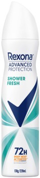 Rexona+Women+72H+Advanced+Antiperspirant+Shower+Fresh+220mL