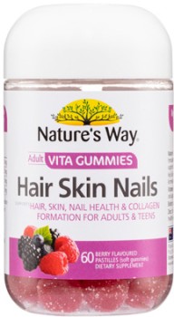 Nature%26rsquo%3Bs+Way+Adult+Vita+Gummies+Hair+Skin+Nails+60+Pastilles