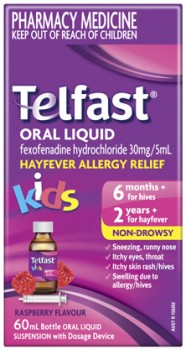 Telfast+Kids+6+Months%2B+Hayfever+Allergy+Relief+Oral+Liquid+60mL