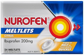 Nurofen+Meltlets+200mg+Citrus+Flavour+24+Pack