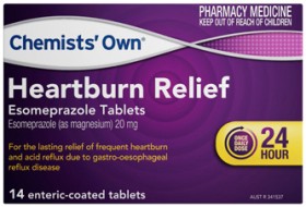 Chemists%26rsquo%3B+Own+Heartburn+Relief+Esomeprazole+20mg+14+Tablets