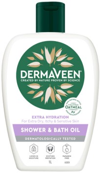 Dermaveen+Extra+Hydration+Shower+%26amp%3B+Bath+Oil+1+Litre