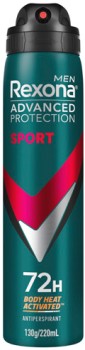 Rexona+Men+72H+Advanced+Antiperspirant+Sport+220mL