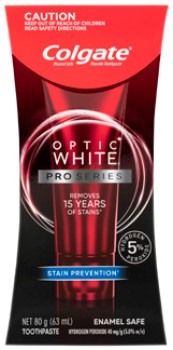 Colgate-Optic-White-Toothpaste-Pro-Series-5-80g on sale