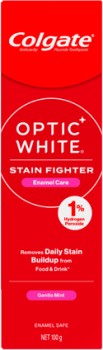 NEW-Colgate-Toothpaste-Optic-White-1-Enamel-Care-100g on sale