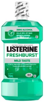 NEW+Listerine+Freshburst+Zero+Mouthwash+750mL