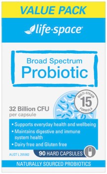 Life-Space+Broad+Spectrum+Probiotic+Value+Pack+90+Capsules