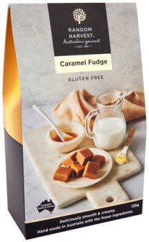 Random-Harvest-Caramel-Fudge-125g on sale