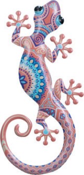 NEW-Metal-Wall-Decor-Gecko-30cm on sale