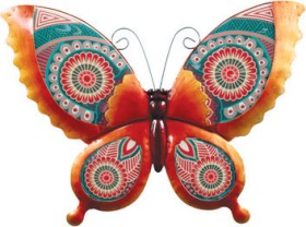 NEW-Metal-Wall-Decor-Butterfly-46cm on sale