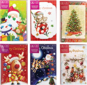 Christmas+Cards+10+Pack+Foil+Embossed