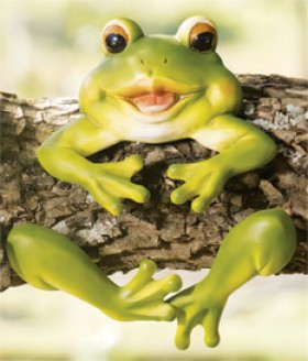 NEW-Polyresin-Tree-Figurine-Frog on sale