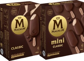 Streets-Magnum-Ice-Cream-4-Pack-Mini-6-Pack-or-Tub-440mL-Selected-Varieties on sale