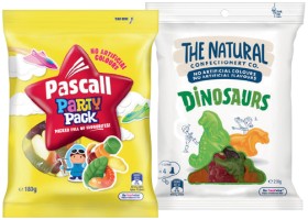 The-Natural-Confectionery-Co-130230g-Pascall-150300g-or-Sour-Patch-Kids-Bag-190g-Selected-Varieties on sale