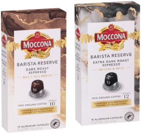 Moccona-Barista-Reserve-Coffee-Capsules-10-Pack-Selected-Varieties on sale