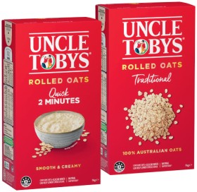 Uncle+Tobys+Traditional+or+Quick+Rolled+Oats+1kg