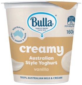 Bulla+Creamy+Australian+Style+Yoghurt+160g+Selected+Varieties