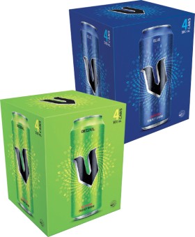 V+Energy+Drink+4x500mL+Selected+Varieties