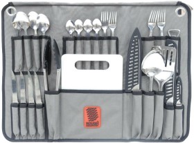 Rough+Country+Canvas+Cutlery+Roll-24+Piece+Stainless+Steel