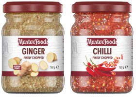 MasterFoods+Freshly+Chopped+Chilli+or+Grated+Ginger+160g