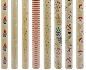 Christmas-Kraft-Wrap-10m on sale