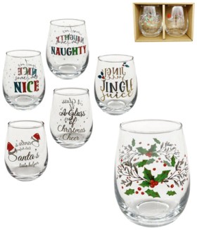 Christmas+Glass+Tumbler+2+Pack%2A