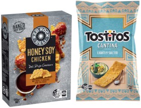 Tostitos+165%E2%80%91175g%2C+Red+Rock+Deli+Crackers+130%E2%80%91135g+or+Crostini+115g+Selected+Varieties