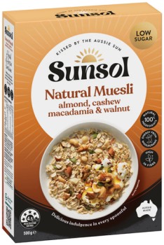 Sunsol-Muesli-500g-or-Granola-450g-Selected-Varieties on sale