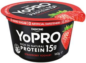 Danone-YoPRO-Protein-15g-Yoghurt-160g-Selected-Varieties on sale