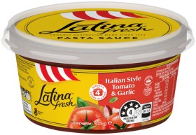 Latina-Fresh-Pasta-Sauce-425g-Selected-Varieties on sale