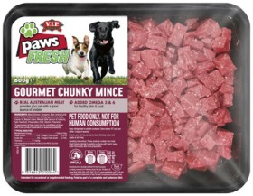 Paws+Fresh+Pet+Food+600g+Selected+Varieties+%28From+the+Meat+Dept%29