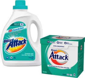 Biozet+Attack+Laundry+Powder+2kg+or+Laundry+Liquid+2+Litre