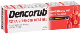 Dencorub-Extra-Strength-Heat-Gel-100g on sale