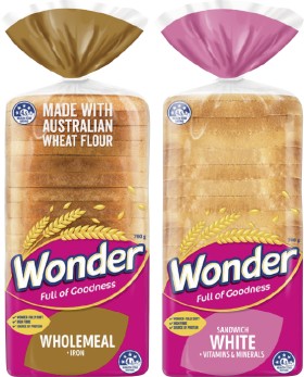 Wonder+White+or+Wholemeal+Bread+680-700g+Selected+Varieties