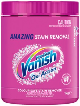 Vanish+NapiSan+OxiAction+Stain+Remover+1kg+Selected+Varieties