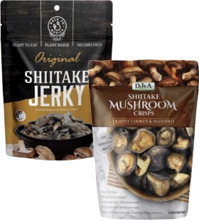 DJ%26amp%3BA+Shiitake+Mushroom+Crisps+65g+or+Shiitake+Jerky+60g