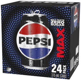 Pepsi+Max+Soft+Drink+24x375mL