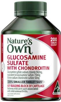 Natures-Own-Glucosamine-Sulfate-with-Chondroitin-Tablets-200-Pack on sale