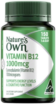 Natures-Own-Vitamin-B12-1000mcg-Tablets-150-Pack on sale