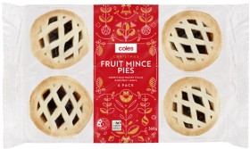 Coles-Christmas-Lattice-Fruit-Mince-Pies-6-Pack-360g on sale