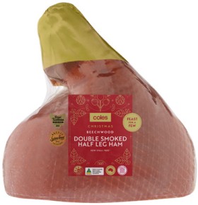 Coles-Beechwood-Double-Smoked-Half-Leg-Ham on sale